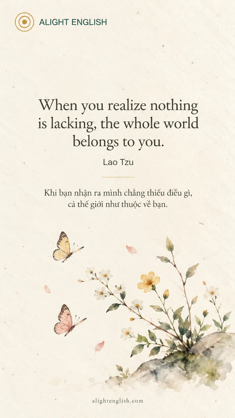 Video trích dẫn Nothing Is Lacking